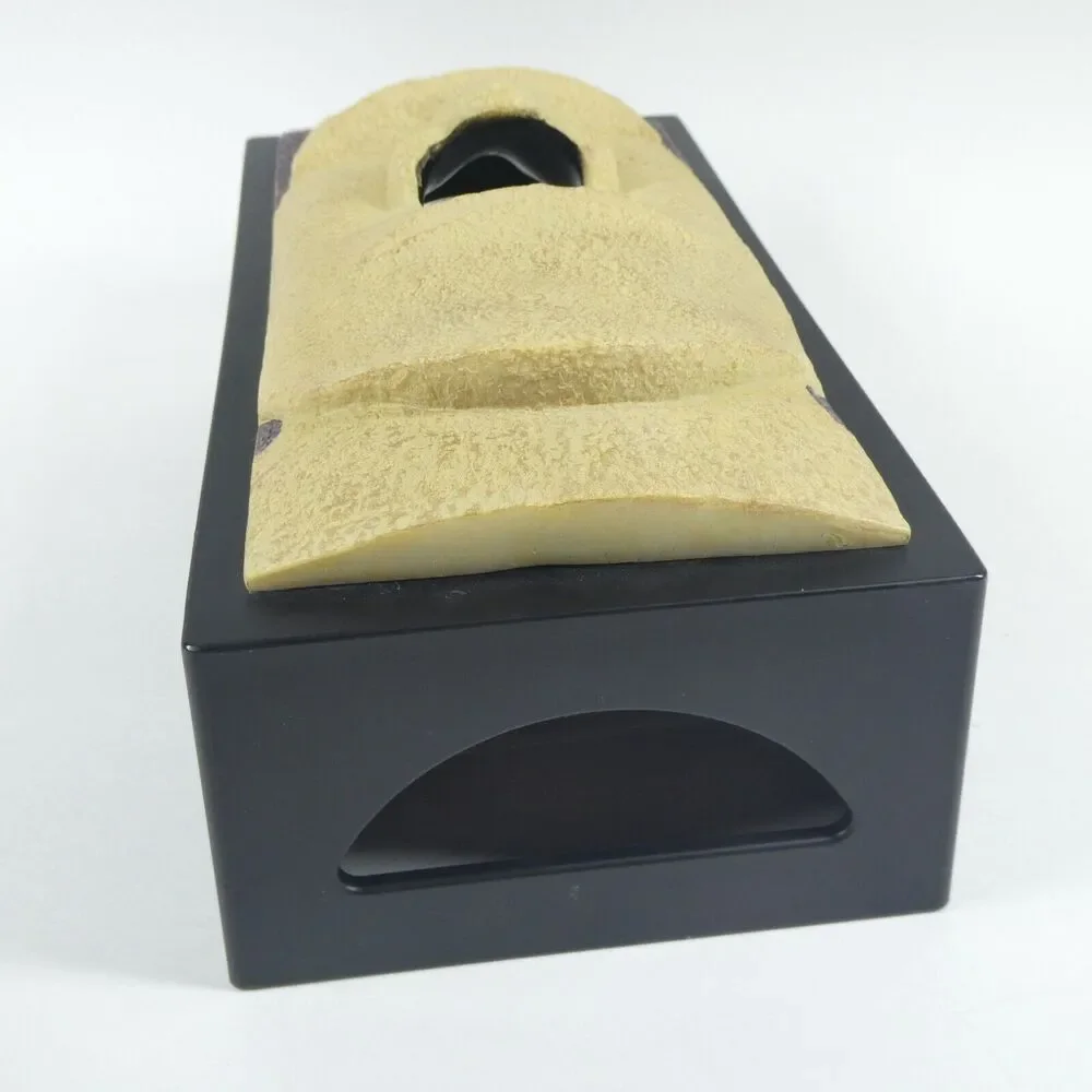 Easter Island Moai Head Tissue Box Holder Cover Tiki Rotary Hero